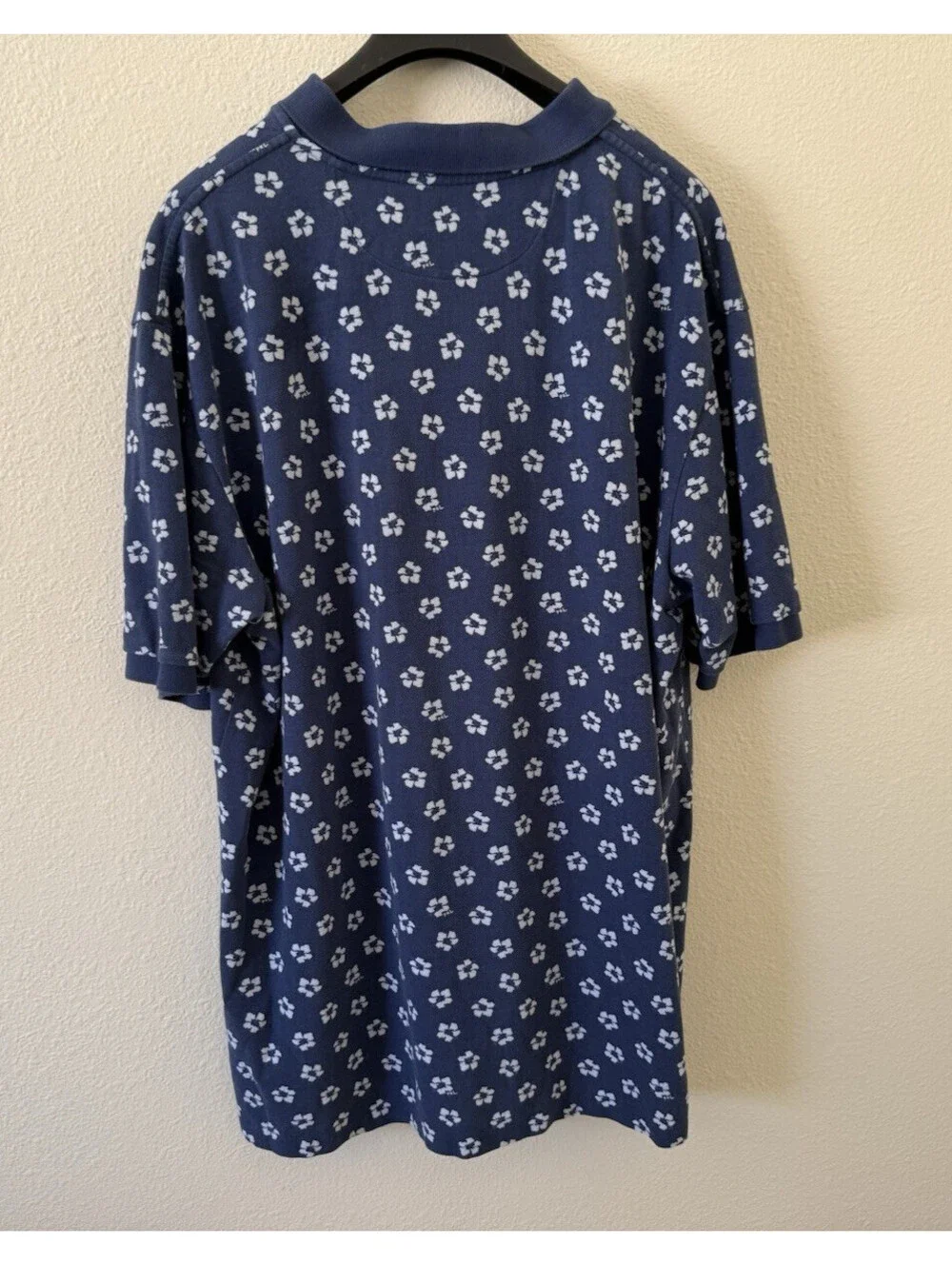 Polo Ralph Lauren Men's Aloha Hawaiian Print Polo Shirt Hibiscus 2XLT Light Navy